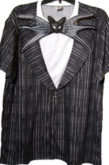 Nightmare Before Christmas Costume T Shirt Disney Novelty Tuxedo Style 3D Tee XL