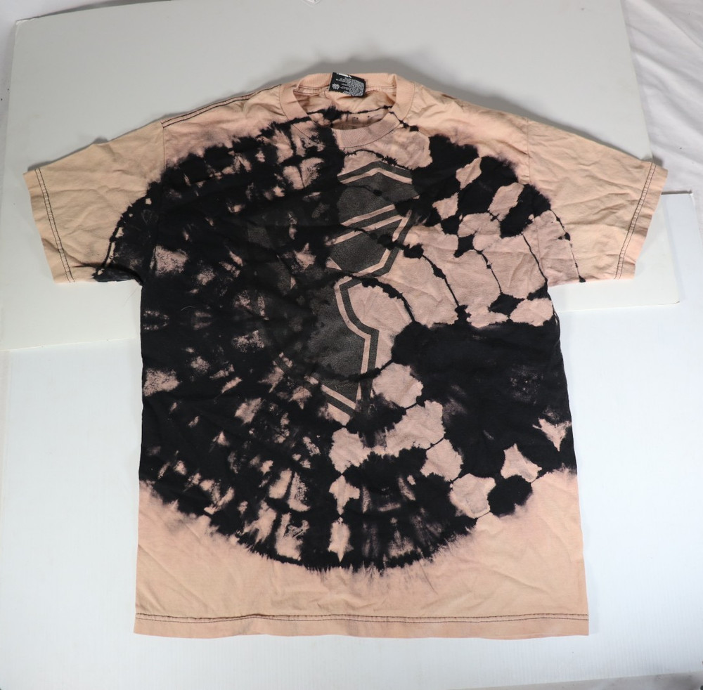 Famous Stars & Straps Tie Dye T-Shirt Black Pink Spiral Adult Size Large d4
