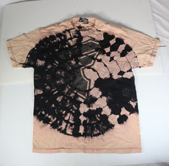 Famous Stars & Straps Tie Dye T-Shirt Black Pink Spiral Adult Size Large d4