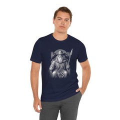 Odin Norse God T-Shirt with Ravens & Spear | Viking Mythology Tee Shirt