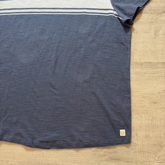 NWT MARINE LAYER VINTAGE HEAVY SLUB STRIPE TEE MENS XL NAVY BLUE PREPPY Y2K NEW