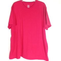 Member’s Mark Crewneck Tee Mens XXXL Red Excellent Pima Cotton Blend Short Slv