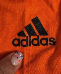 Adidas men’s workout the go to tee shirt orange 100% Cotton NWT (see note)