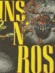RARE Guns N Roses Banned Tour shirt “WAS HERE” small black vintage – GNR Rock