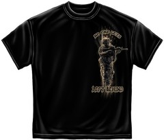 New AMERICAN WARRIOR NO ONE GETS LEFT BEHIND T-SHIRT