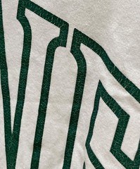Authentic CELINE College Arch Logo Print T-shirt L White Men 2X60L671Q 01UZ