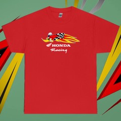 Honda racing sports DTG print new heavy cotton t-shirt size 3XL