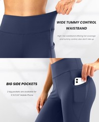 28″/30″/32″/34″ Inseam Women’s Bootcut Yoga Pants Long Bootleg High-Waisted F…