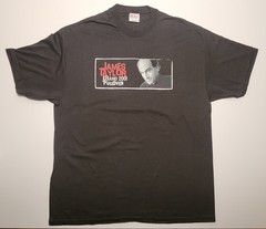 Vtg 2001 James Taylor Pullover Tour Double Sided Concert T-Shirt XL As Pictured