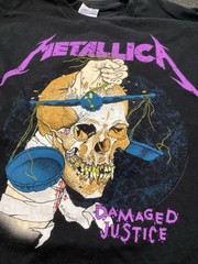 Metallica Damaged Justices T Shirt Men’s 2 Xl hammer Of justice Skull Harvest