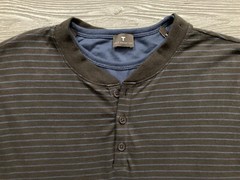 Left Coast Tee Long Sleeve Henley Mens Size Medium
