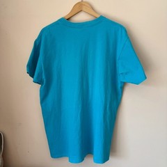 Vtg 1990 Harley Davidson 3D Emblem T Shirt XL Eagle Single Stitch Teal USA Made