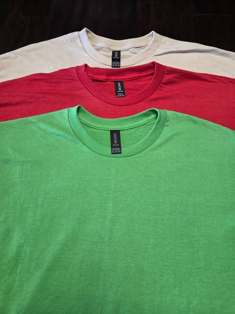 Brand New 3 Pack Gildan DryBlend XXL Tshirts Multi Color