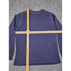 Kuhl Wildfibre Shirt Mens Medium Blue Long Sleeve Organic Cotton Zipper Pocket