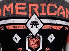 AMERICAN FIGHTER Men’s T-Shirt FAIRBANKS Athletic Biker Black MMA S-5XL