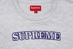Vintage Supreme Cropped Floral Arc Logo T Shirt Ash Gray Men’s Medium
