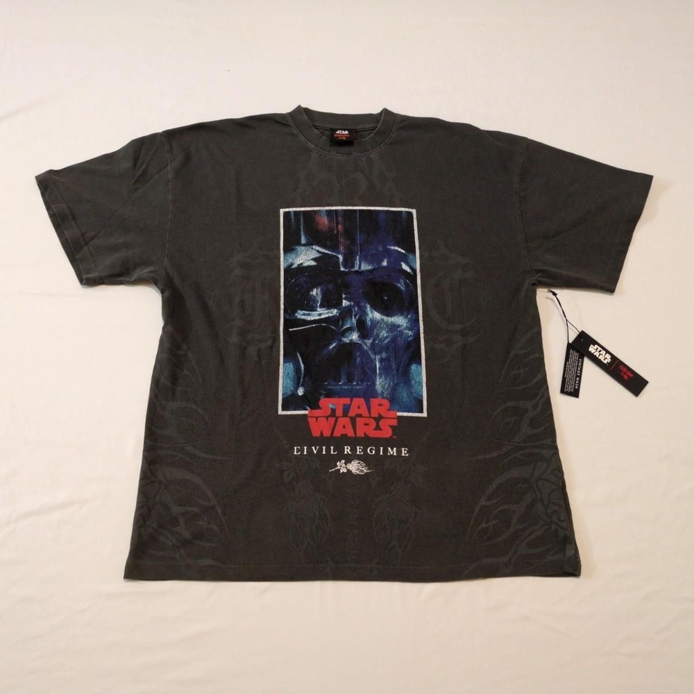 Civil Regime X Star Wars “Galactic Delay” in Vintage Black Vader Size Medium OS