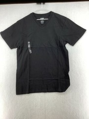 CSG Mens V Neck Short Sleeve Straight Hem Casual Black T Shirt Size Medium