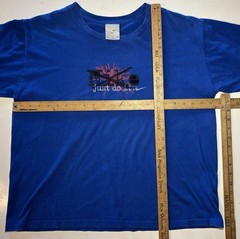 Vintage Y2K Nike Center Logo Spellout Boxy T Shirt Men’s XL (fits Smaller) Blue