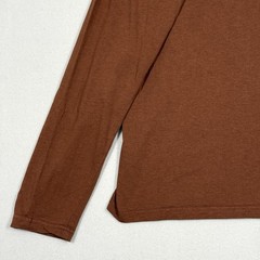 Free Fly Shirt Mens XL Henley Bamboo Blend Long Sleeve Rust Brown Minimalist