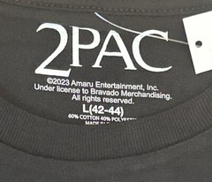 New Tupac Trust Nobody Men’s Black T-shirt Tee 2Pac Hip-hop Rap Sz 42-44 LARGE
