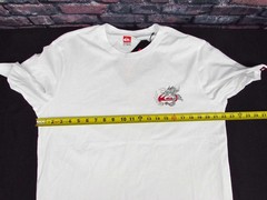 Quiksilver Men’s Large T-Shirt White Cotton Dragon Graphic QS002072Y NWT.