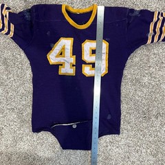 VTG 20s 30s Purple O’Shea Knitting Mills Wool Button Crotch Football Jersey 42