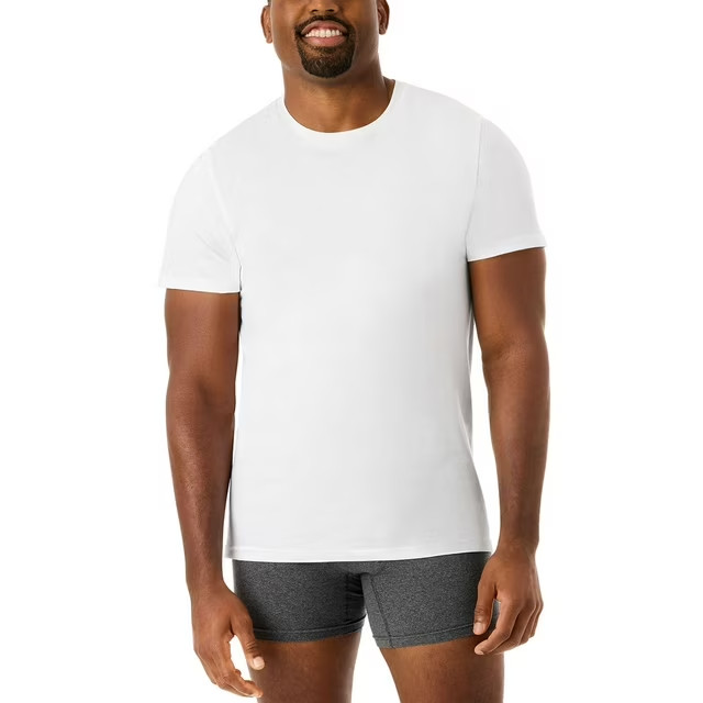 Member’s Mark Men’s 6 Pack Essential Undershirt Size S White