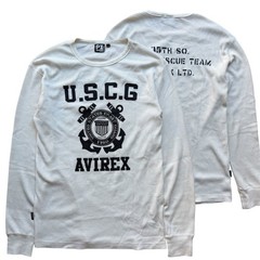 Avirex U.S.C.G. Waffle Knit Long Sleeve Shirt (XL)