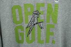 Nike Golf Dri-Fit Men’s XXL Heather Gray Open Golf Parrot Graphic T-Shirt