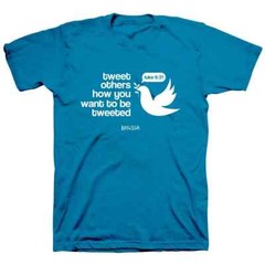 Kerusso Christian Tweet Short Sleeve T-Shirts, Pacific Blue, Unisex, S-3XL-NEW