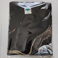 VTG 1995 Gardner Black Sz L EAGLE Graphic T-Shirt 90s NATURE EUC