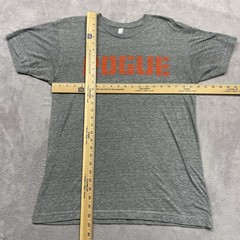 Rogue Rich Froning USA Made T-Shirt Mens Large Gray Graphic Gym Workout Tee