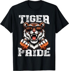 Retro Vintage Tiger Pride School Sports Team Tiger Mascot T-Shirt