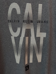 Calvin Klein Jeans Graphic T-Shirt Large Heather Gray