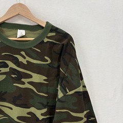 Rothco Shirt Mens 5XL Green Camo Thermal Long Sleeve Crew Neck Military Rugged