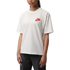 Nike T Shirts Men’s White Crew Neck Moderate IQ8148-133 Size