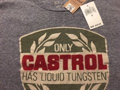 NWT Lucky Brand Castrol Crest Tee. Size: Small MSRP $44.50