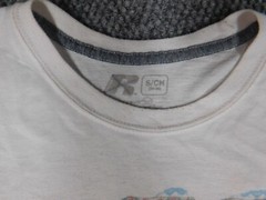 Russell Mens Shirt Small White elephant stretch graphic