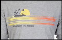 $45 TOMMY BAHAMA Heather Grey LONG WEEKEND Relaxed Fit Short Sleeve T-shirt NWT