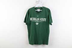 Vtg Nike Men S Travis Scott Mini Swoosh Michigan State University Football Shirt