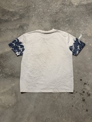 Y2K Demon Slayer Waves White Sz L Tee Cotton Poly Blend