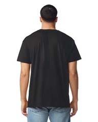 Lot of 5 Gildan® 3000 Black Cotton Short Sleeve T-Shirt Adult M **NEW STYLE**