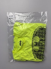 Batman Shirt Mens XL Neon Yellow Dripping Logo Graphic Tee DC Comics Superhero