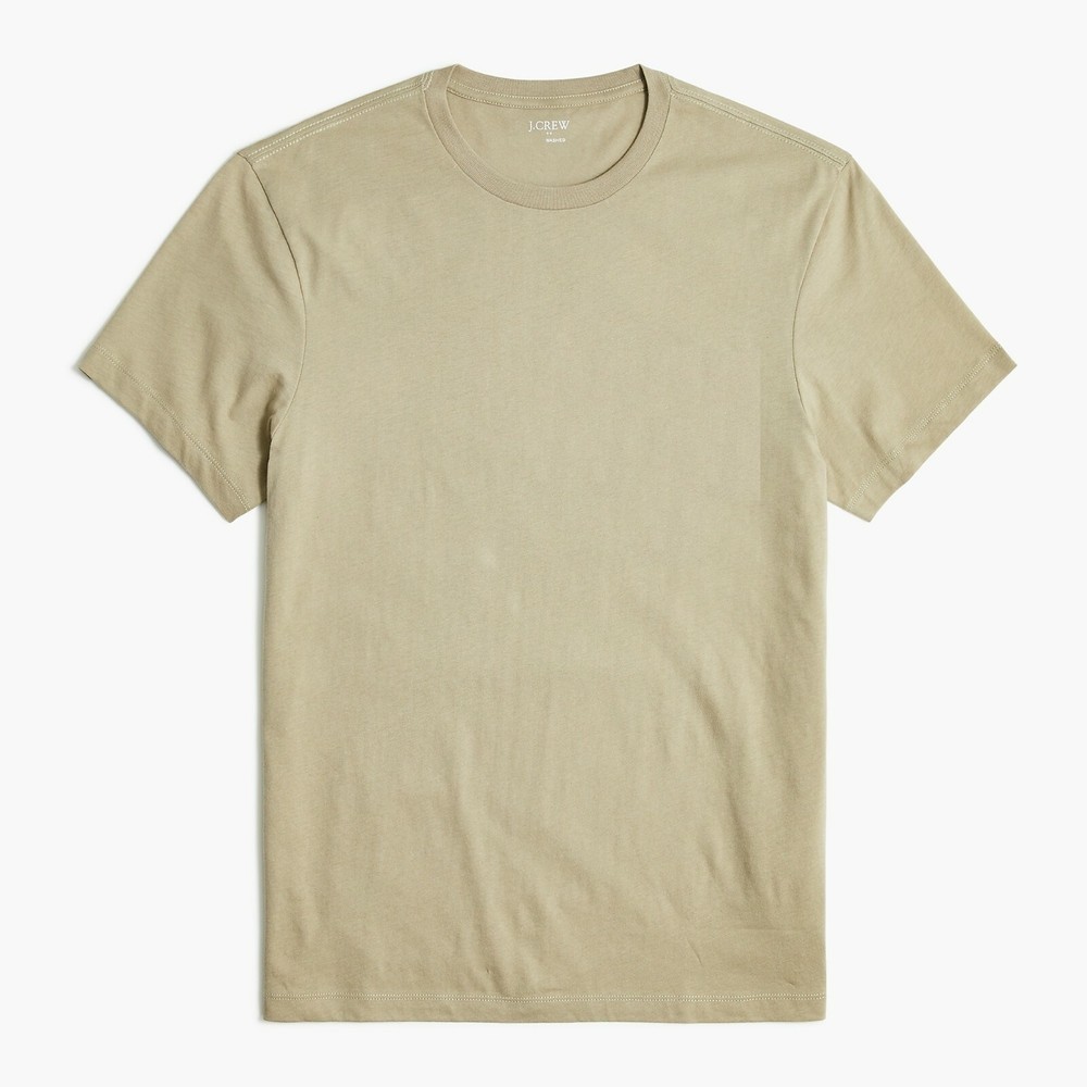 J Crew Mens Washed NO Pocket Jersey T Shirt Size XXL 2XL Camel Brown MSRP 24.50