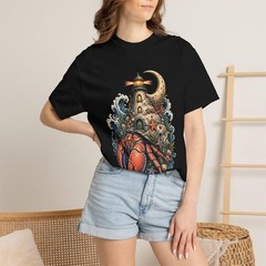 Cosmic Hermit Crab Lighthouse Graphic T-Shirt