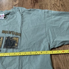 VTG Bayside Great Smoky Mountains National Park T Shirt Green Sz XL Made in USA