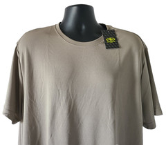 ATHLETIC WORKS Mens T-Shirt SIZE 3XL DriWorks Short Sleeve Taupe NEW WITH TAGS