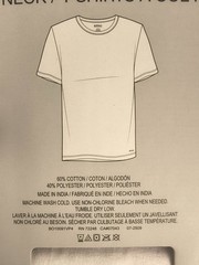 Buffalo by David Bitton Premium White Crew T-Shirts 4 Pack Tag Free Cotton