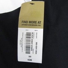 New Foundry Supply Co Mens T Shirt 3XL Black Red White Striped Cotton Polyester